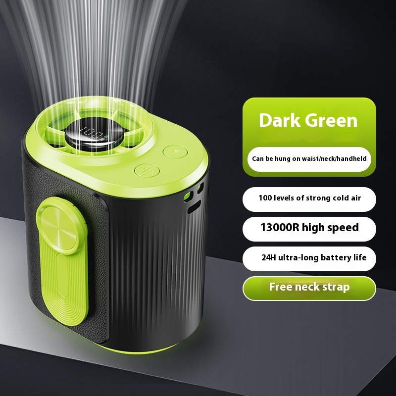 USB Charging Digital Display Portable Outdoor Wind Hanging Neck Fan - Image 8