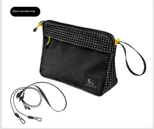 Outdoor Travel Toiletry Bag High grade Waterproof Strong Horse Portable Black With Shoulder Strap - Shop at LoveMi