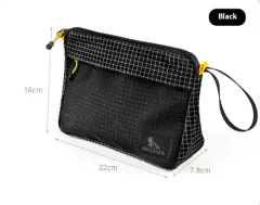 Outdoor Travel Toiletry Bag High-grade Waterproof Strong Horse Portable - Black - View 1