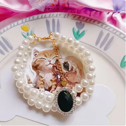 Cat Pet Jewelry Water Drop Pendant Rabbit Necklace Style 9 - Shop at LoveMi