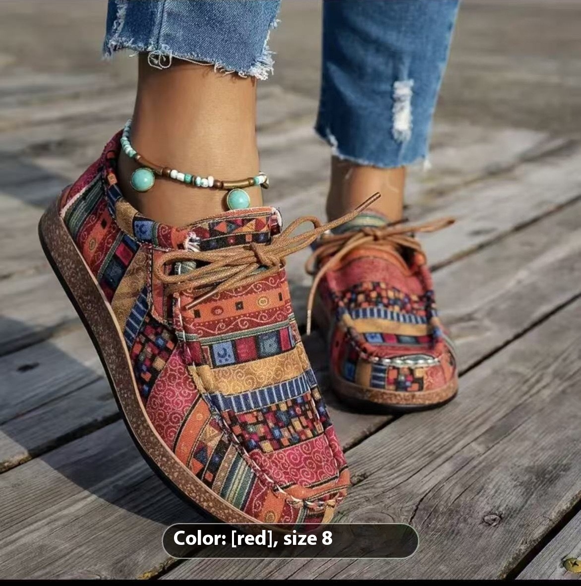 Color Graffiti Canvas Flat Bottom Pumps