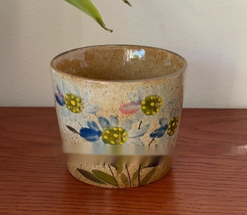 Hand Painted Underglaze Ceramic Pig Coffee Cup