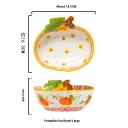 Pumpkin Oval Bowl Large