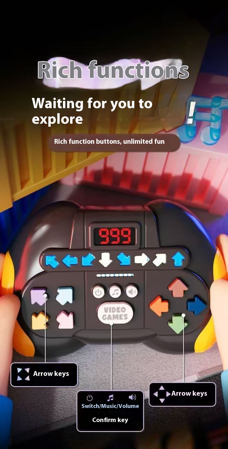 Máquina de juego musical con ritmo maestro, entrada, descompresión, juguetes de entrenamiento mental / Music Rhythm Master Game Machine Entrance Decompression Thinking Training Toys 13