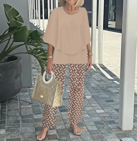 Summer Floral Print Short Sleeve Top Loose Pants Two Piece Set 8Color - Shop at LoveMi