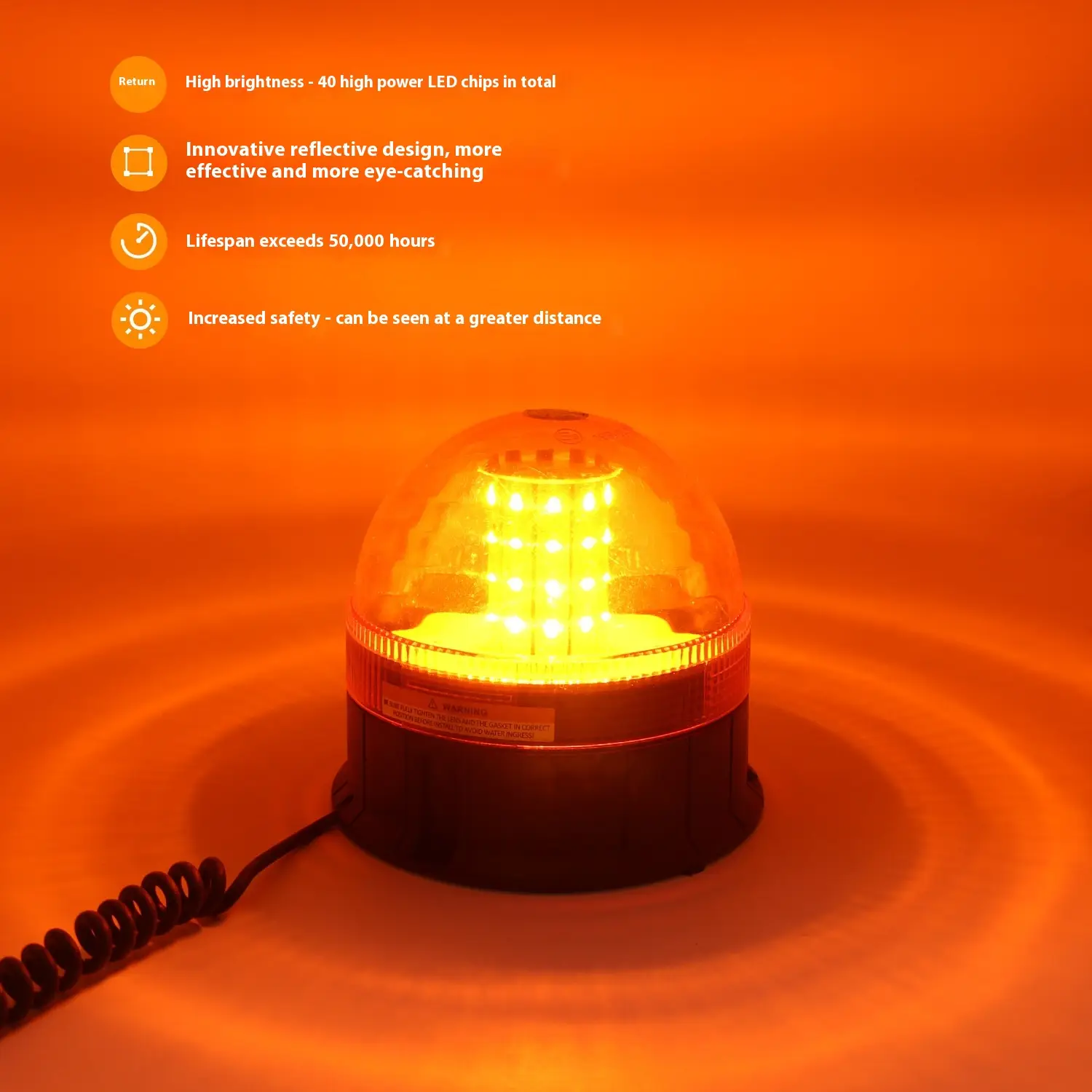 Heavy Industry Machinery Roof Strobe Safety Indicator Lamp