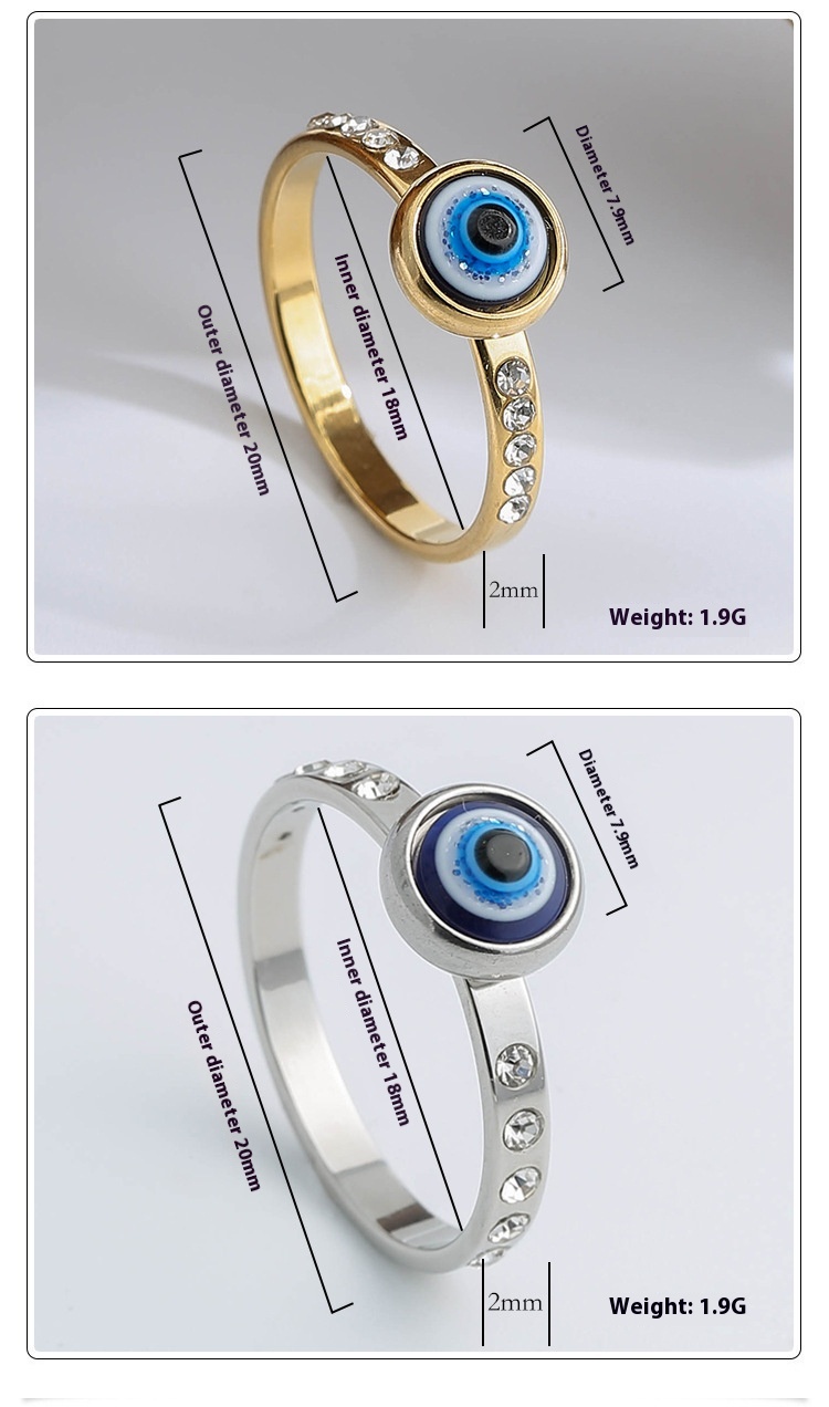 Silver Devil's Eye Ring
