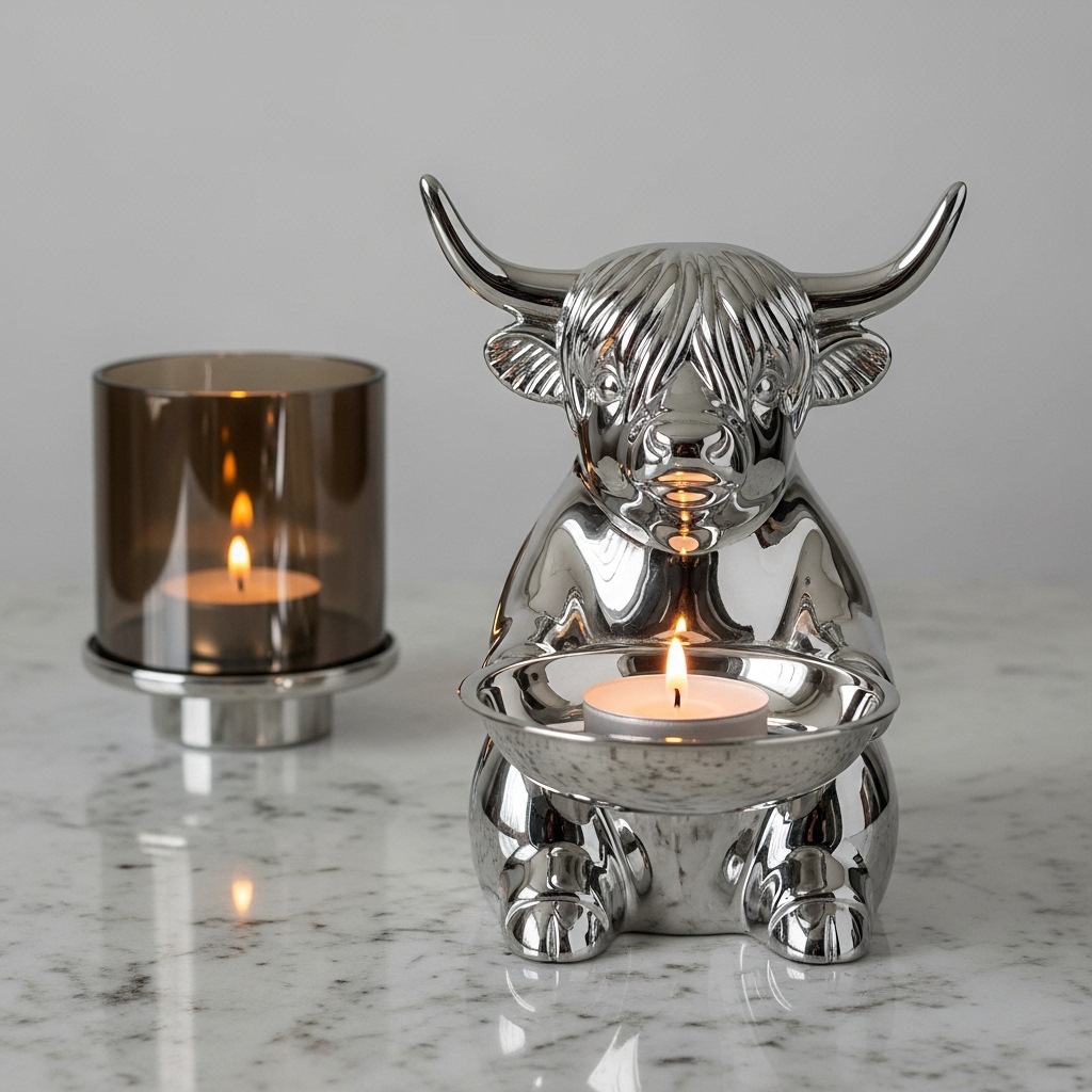 Silver Animal Candlestick Home Decorative Candlestick