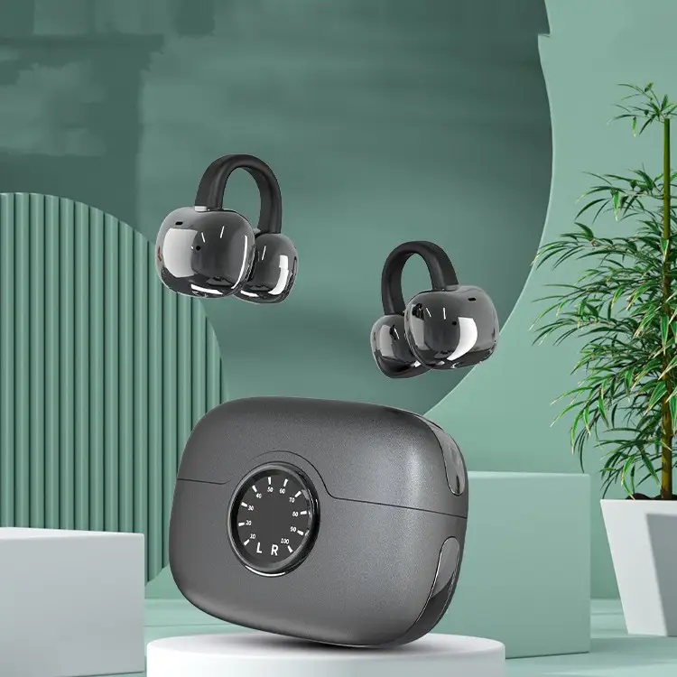 Ear Clip Wireless Bluetooth Earphones For Noise Reduction