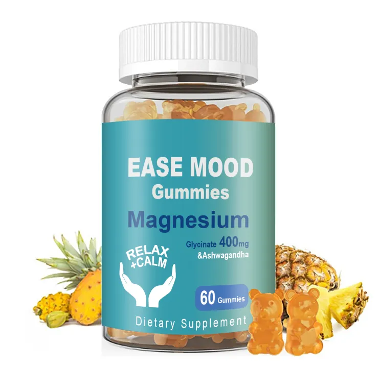Glycine Magnesium Gummies With Vitamin D - 60 Pieces