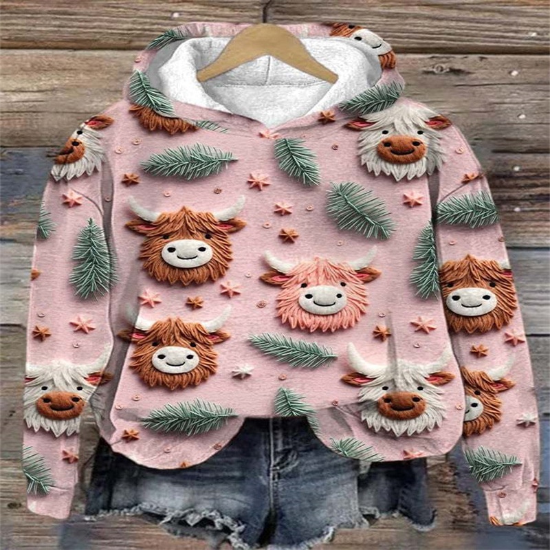 売れ筋商品|||エルエーポップアート カットソー トップス レディース Women's Paw Christmas Tree Art Hooded Sweatshirt Purple Amazon.com: Puff Graphic Oversized Hoodies for Women Teen