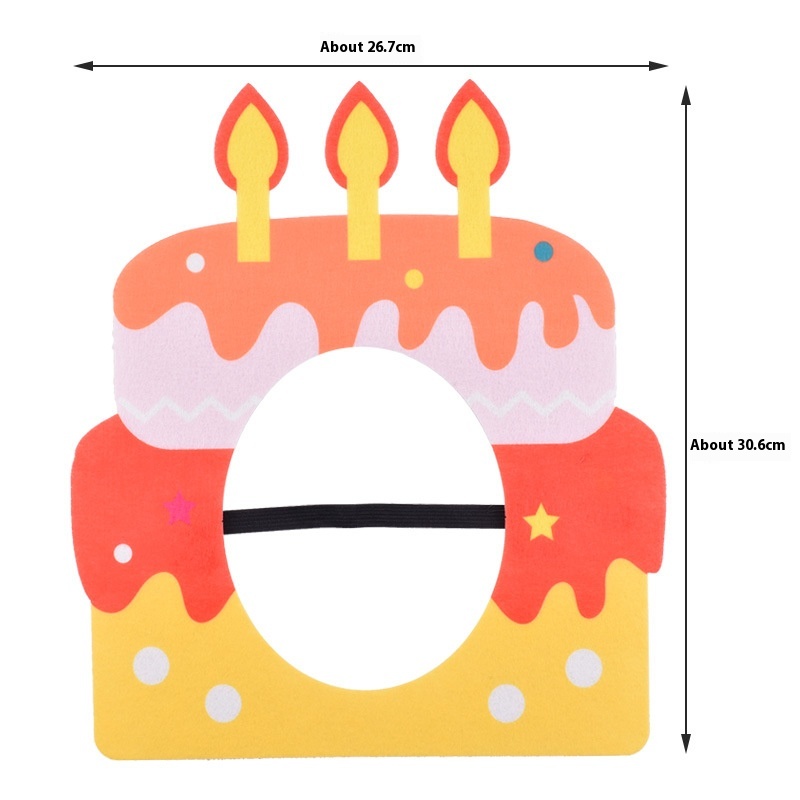 Ins Style Cake Headgear Hat Funny Selfie Prop Decoration