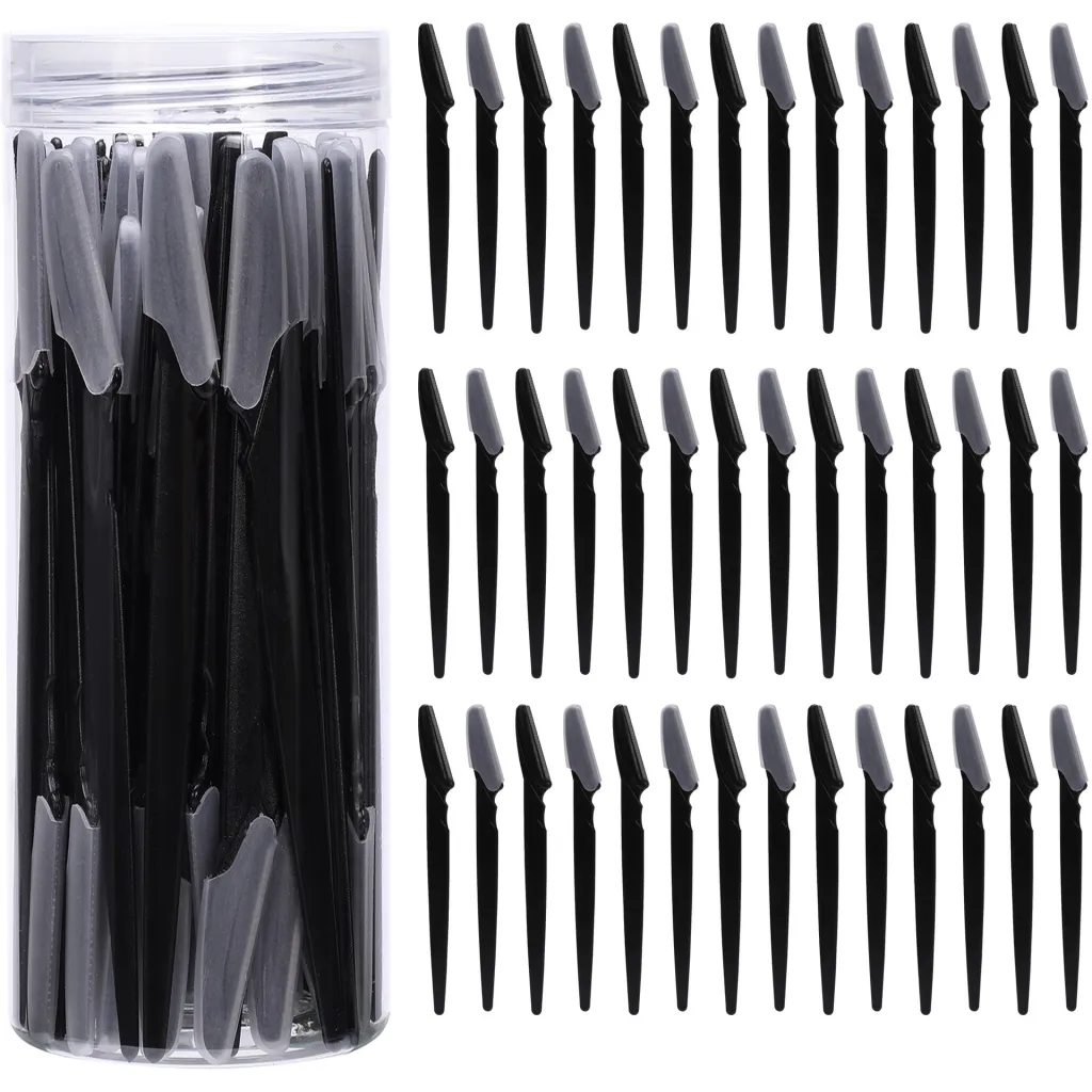 Women's Convenient Portable Black Eyebrow Pencil Suit Scratch-resistant Pogonotomy Trimming - 40Pcs