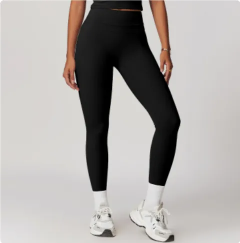 Sanding Tight High Waist Yoga Pants Belly Contracting Hip Raise Fitness Pants Black - Shop at LoveMi