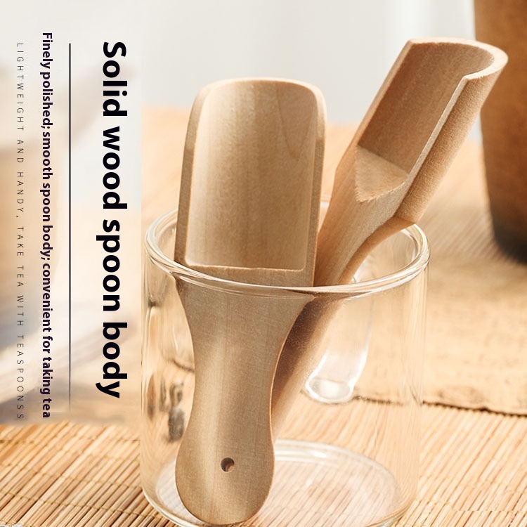 Solid Wood Tea Spoon Unpainted Wood