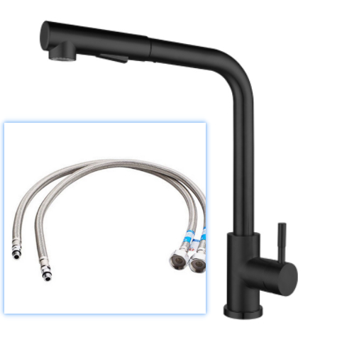 304 Stainless Steel Seven-word Pull Faucet - Image 4