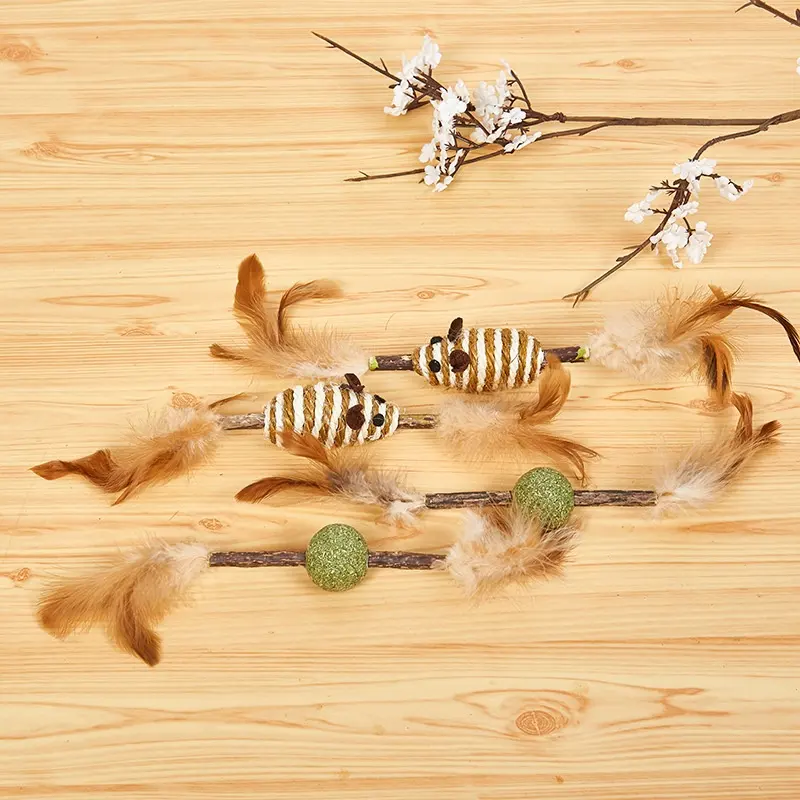 Feather Sisal Polygonum Multiflorum Self-pet Cat
