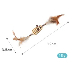 Feather Sisal Polygonum Multiflorum Self-pet Cat Supplies Molar Tooth Cleaning Toy - Mouse Style - View 1