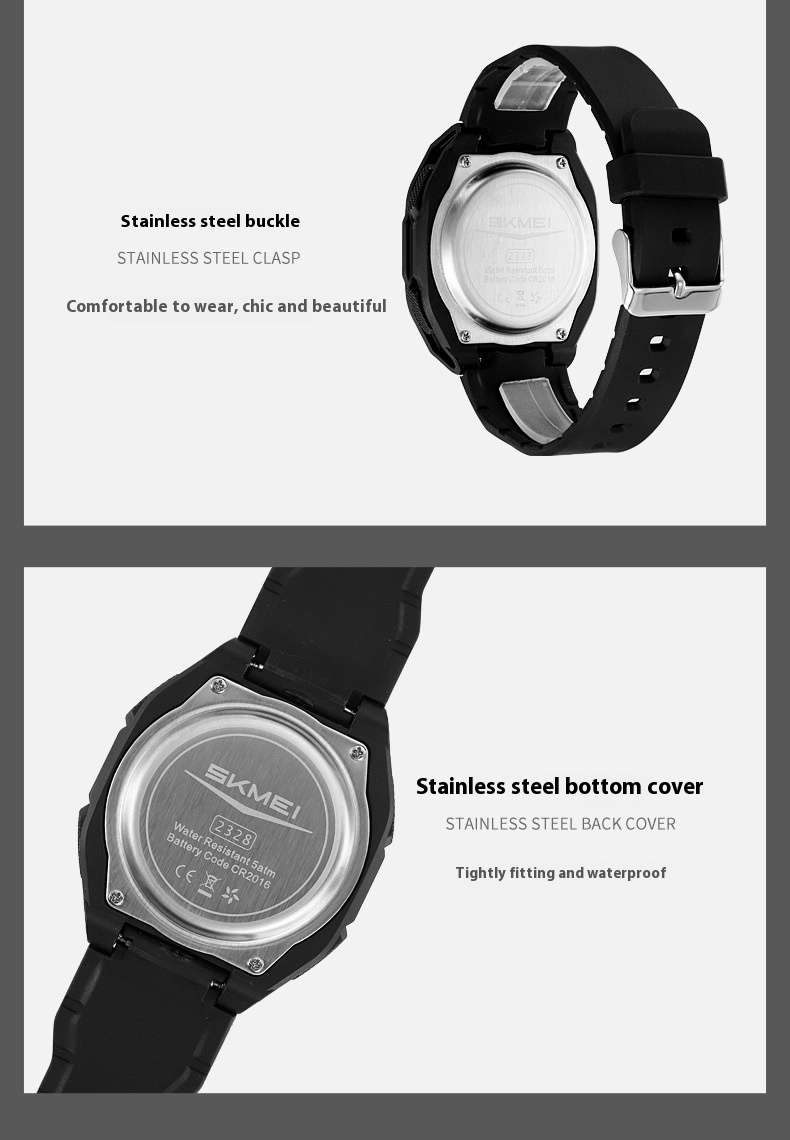 Skmei 2328 Analog Digital 5 Alarm Watch for men