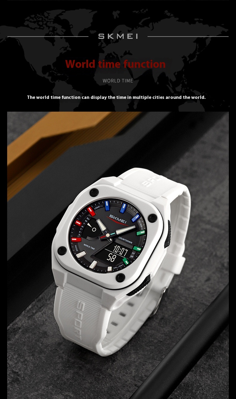 Skmei 2328 Analog Digital 5 Alarm Watch for men