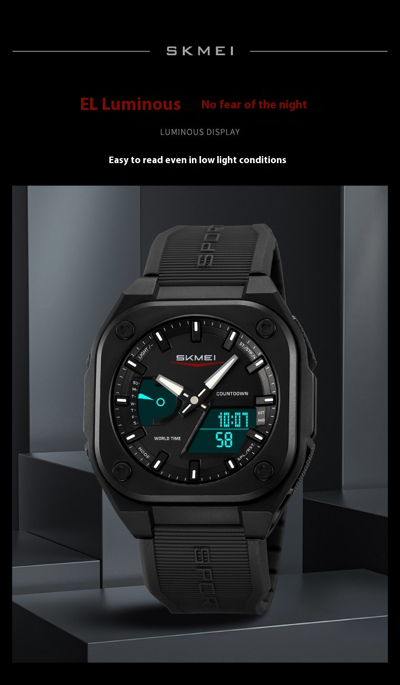 Skmei 2328 Analog Digital 5 Alarm Watch for men