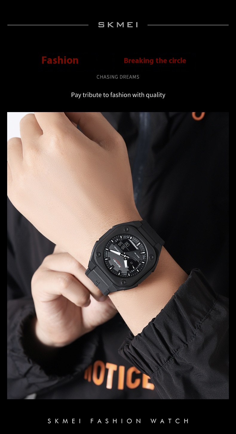 Skmei 2328 Analog Digital 5 Alarm Watch for men