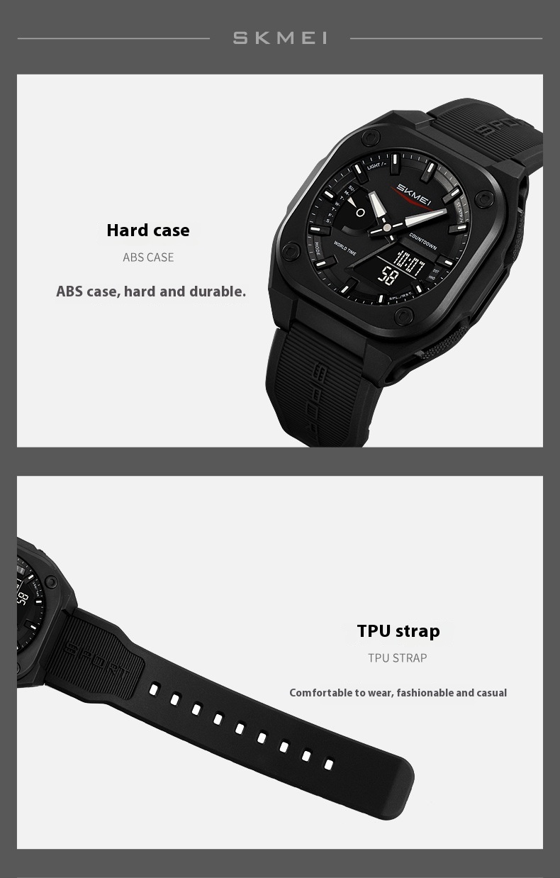 Skmei 2328 Analog Digital 5 Alarm Watch for men
