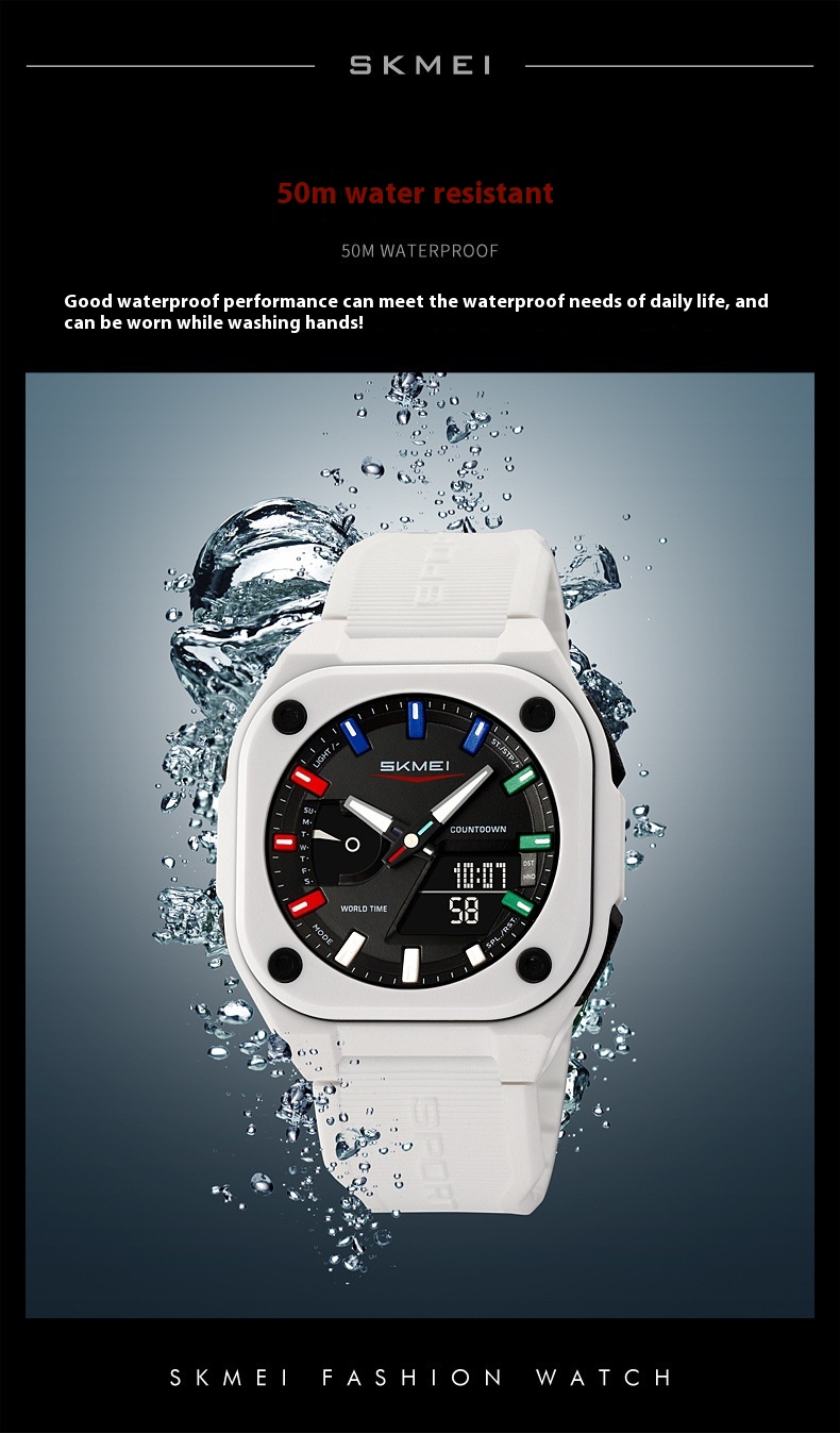 Skmei 2328 Analog Digital 5 Alarm Watch for men