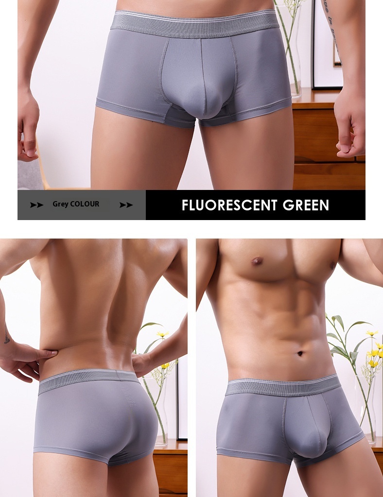 Scrotal Support Men's Underpants U Convex Anti-moving Ice Silk Boxer | Elevated Statement