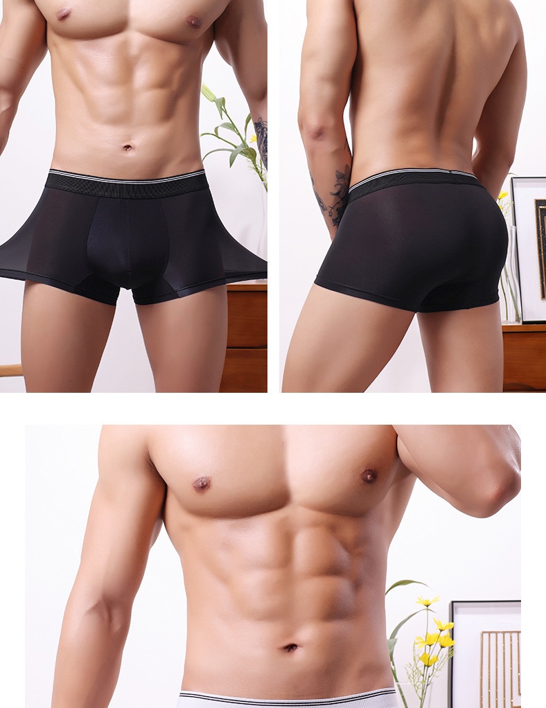 Scrotal Support Men's Underpants U Convex Anti-moving Ice Silk Boxer | Elevated Statement