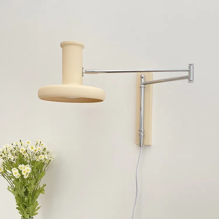 Bauhaus Long Arm Bedroom Bedside Wall Lamp