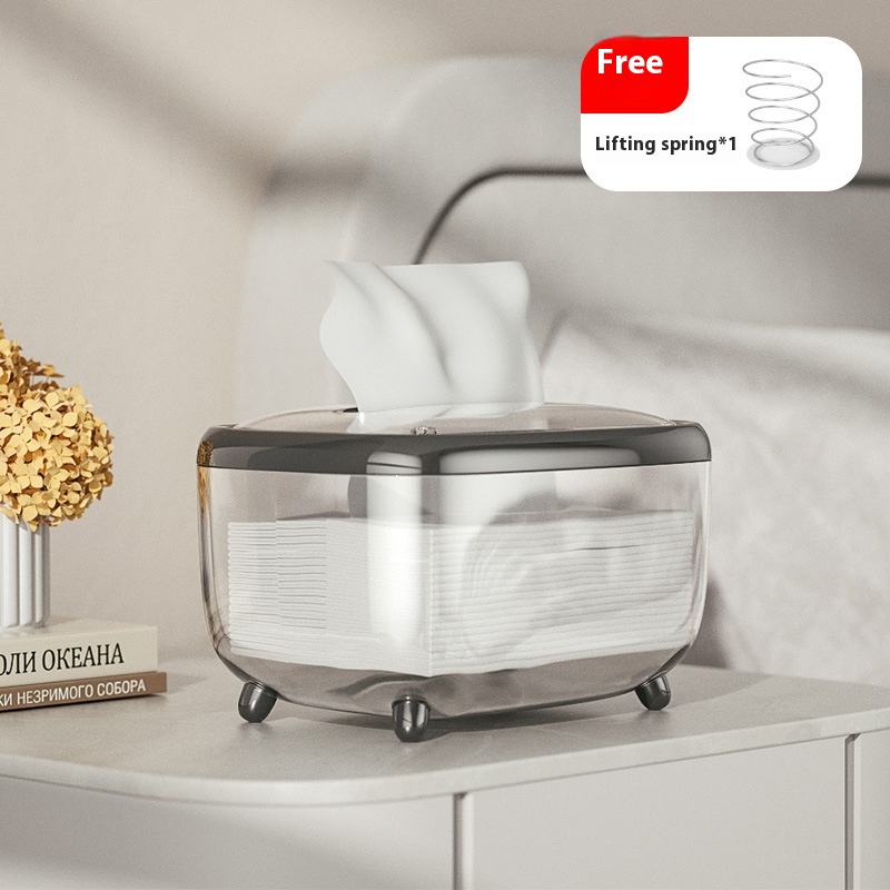 Modern Minimalist Creative Tissue Box Fully Transparent