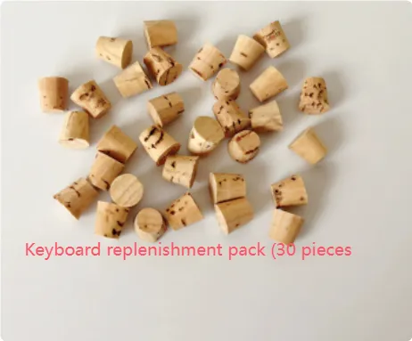 Parrot Toys Training Decompression Hanging Solid Wood Keyboard Toy - Key Replenishment Pack