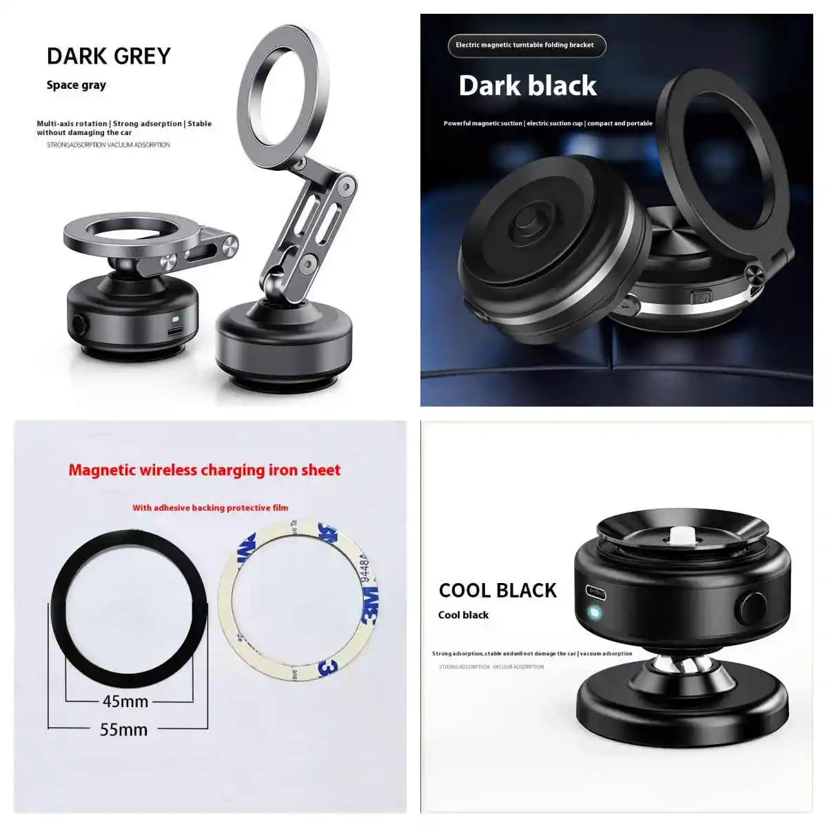 Upgraded Car Phone Holder Magnetic Vacuum Adsorption Rack Navigation Special Support