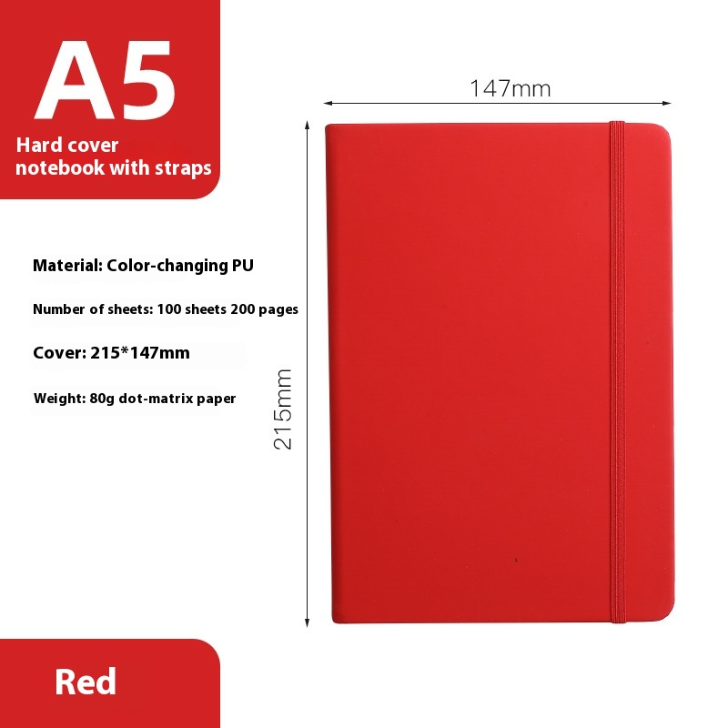 A6a5 Strap Notebook Notepad 2