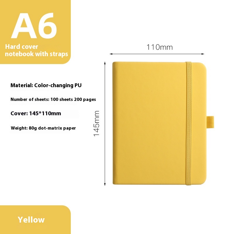 A6a5 Strap Notebook Notepad 8