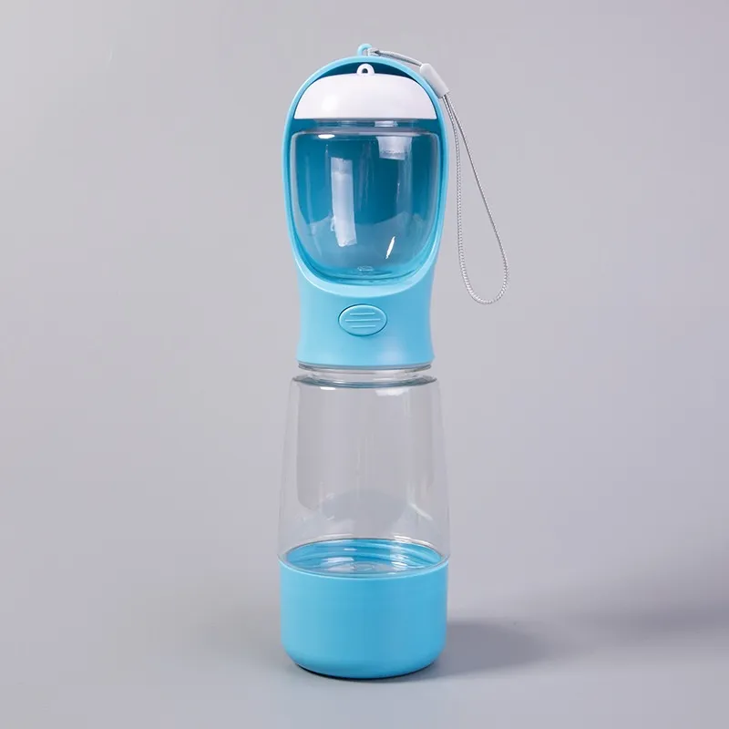 Water And Food Integrated Dog Walking Portable Cat Drinking Water Portable Cup - Dark Blue