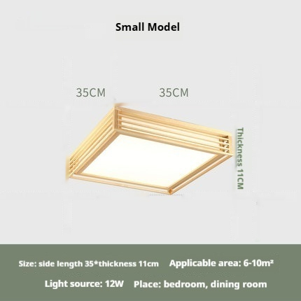 Solid Wood Lamp In The Living Room Ceiling Bedroom Light