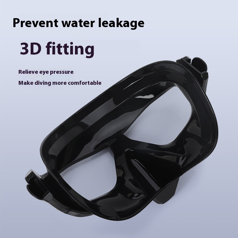 Professional Anti-fog Big Box Glasses Head Free Diving