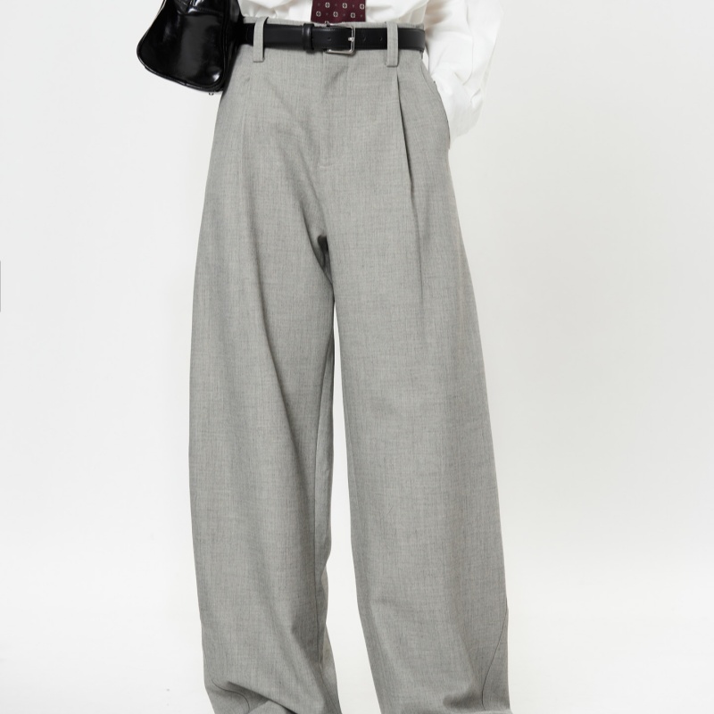 Profile Suit Pants Vertical And Smooth Casual Straight Trousers