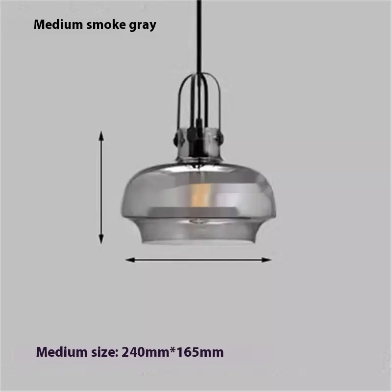 Retro Industrial Style Lighting Bar Glass Chandelier