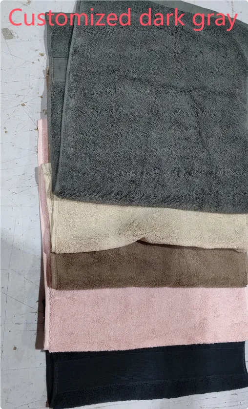 Bath Towel Plain Broken Face Gift Foreign Trade Towel Customized Dark Gray - Shop at LoveMi