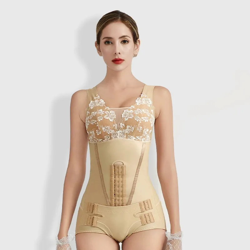 Belly Contracting Pressure Corset Wear-free Bra - Skin Color