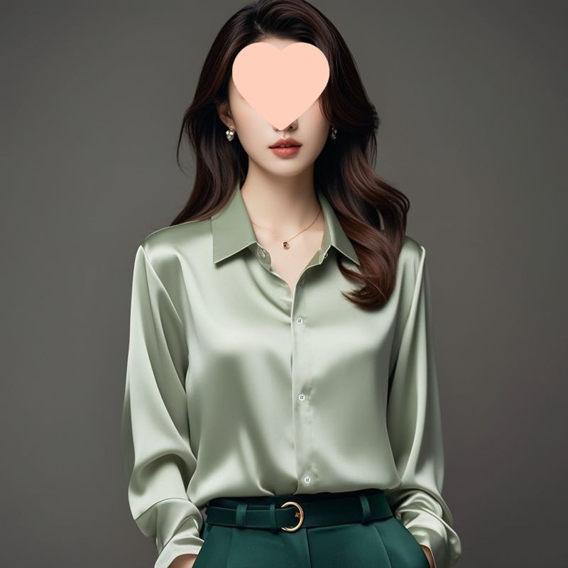 Professional Retro Unique Chic Purple Blouse Women Tops - Image 10