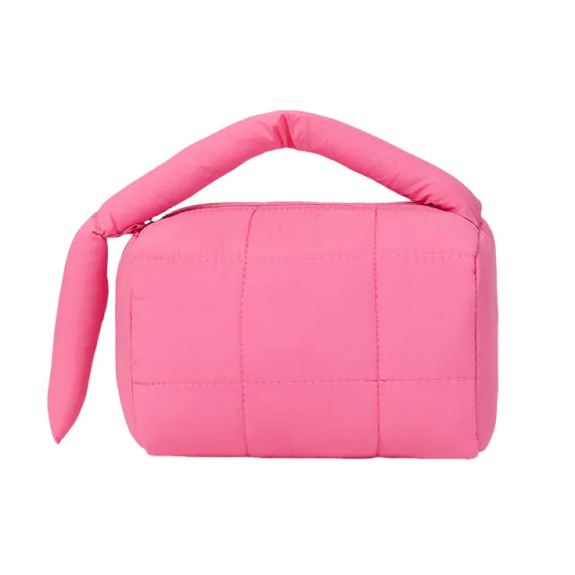 Large Capacity New Puff Portable Cosmetic Bag Rose - Shop at LoveMi