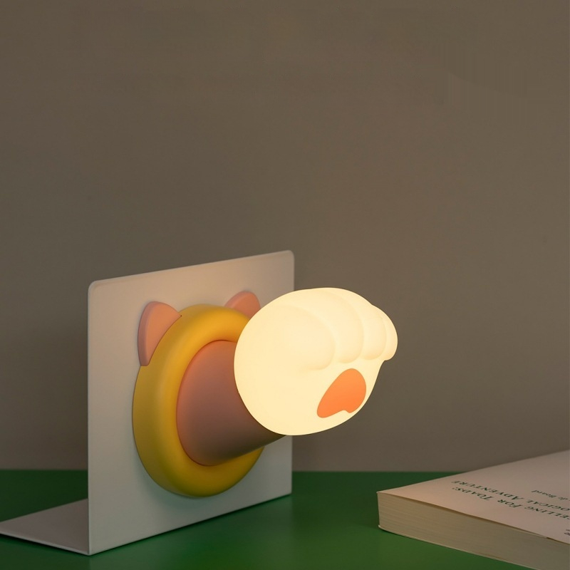Desktop Rechargeable Cute Lucky Cute Claw Cat's Paw Night Light
