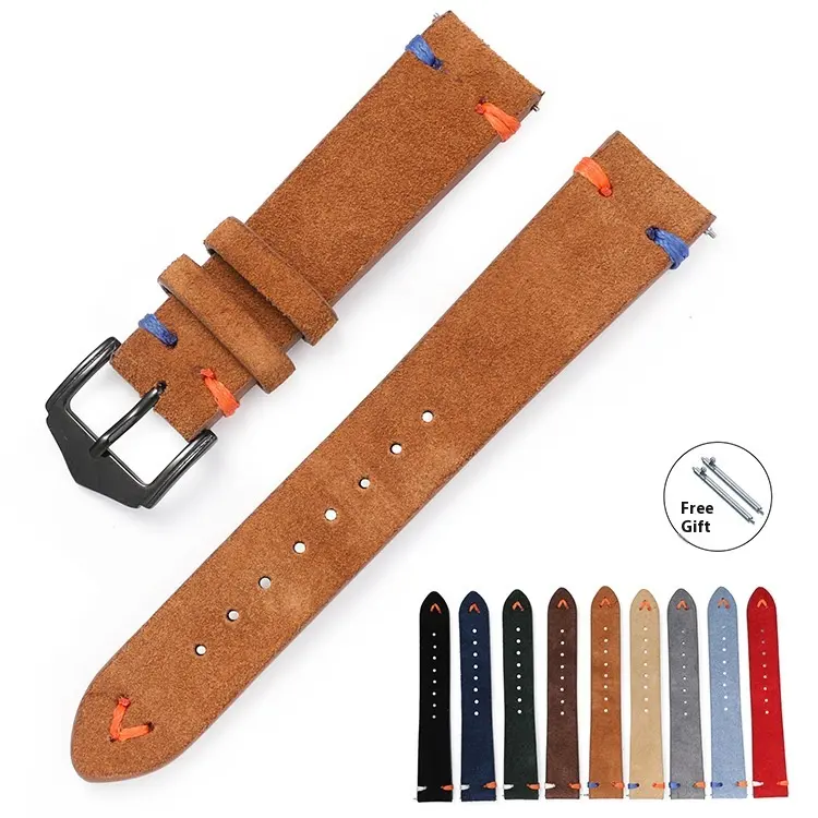 Quick Release Raw Ear Genuine Leather Suede