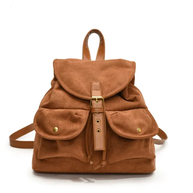 Casual Large Capacity Commuter Niche Backpack Bag Brown - Shop at LoveMi