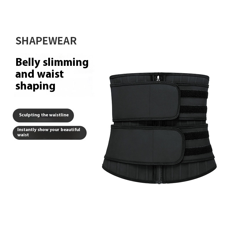 Removable 25 Bone Rubber Belly Band Corset