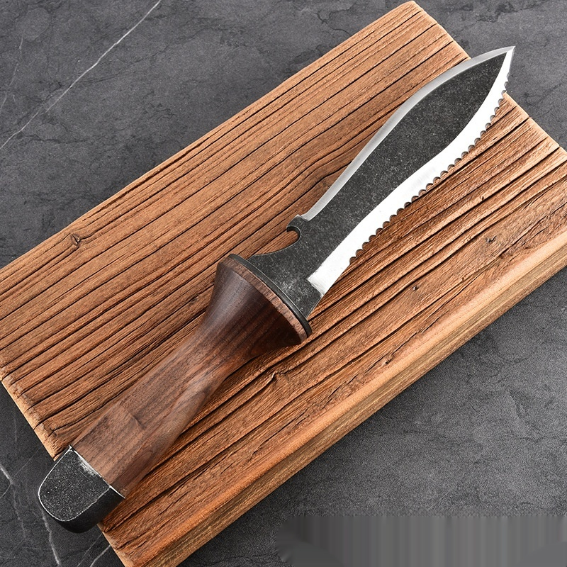 Outdoor Multifunctional Camping Household Digging Garden Tool Walnut Handle Shovel